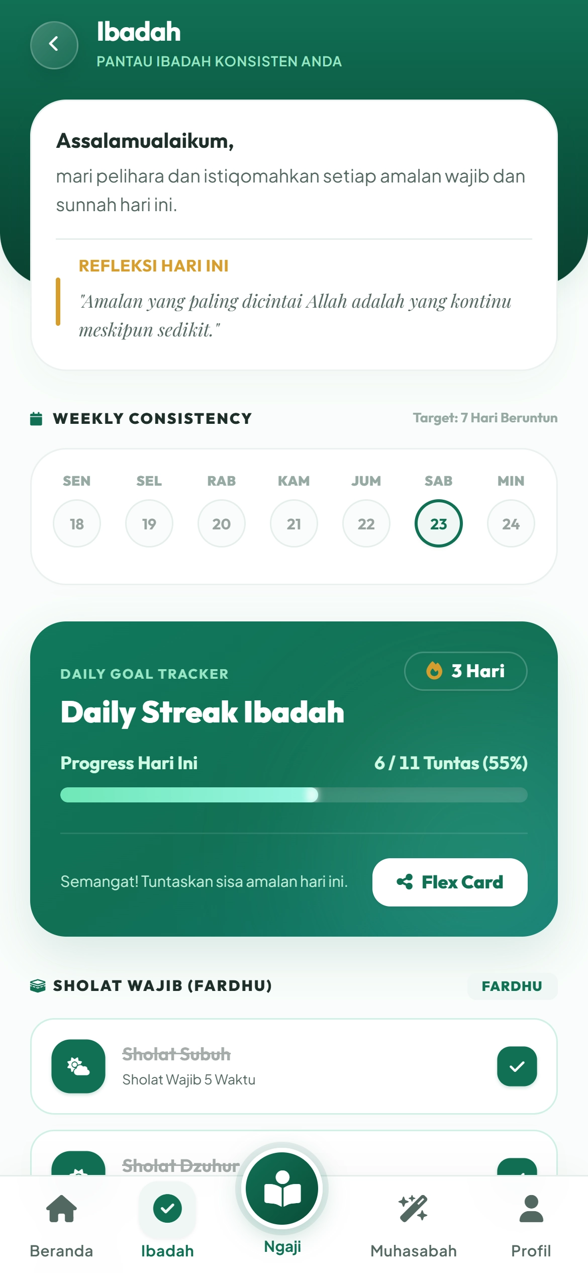 Streak Ibadah Mockup